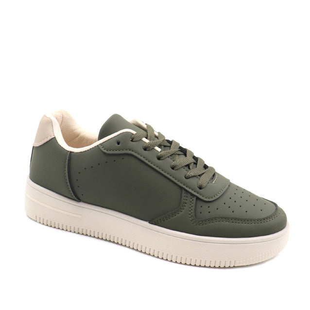 Men&#8217;s Lace Up Casual Sneaker Green